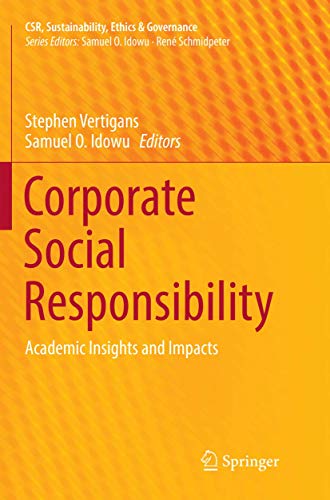 9783319817194: Corporate Social Responsibility: Academic Insights and Impacts