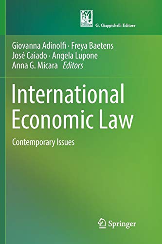 9783319831022: International Economic Law: Contemporary Issues