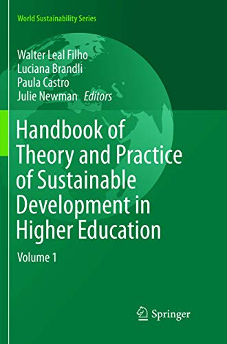 9783319838458: Handbook of Theory and Practice of Sustainable Development in Higher Education: Volume 1