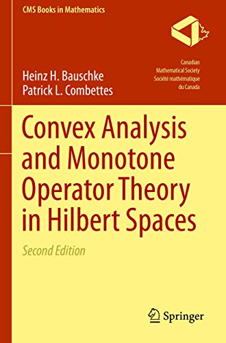 9783319839110: Convex Analysis and Monotone Operator Theory in Hilbert Spaces (CMS Books in Mathematics)