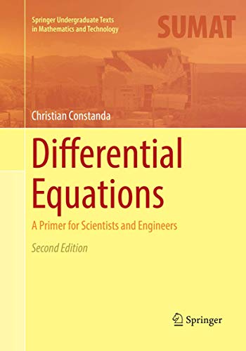 Beispielbild fr Differential Equations : A Primer for Scientists and Engineers zum Verkauf von Books Puddle
