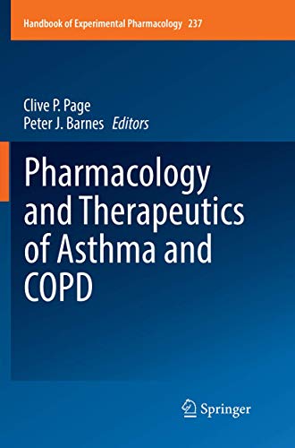 9783319848389: Pharmacology and Therapeutics of Asthma and COPD (Handbook of Experimental Pharmacology, 237)