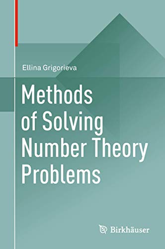 Imagen de archivo de METHODS OF SOLVING NUMBER THEORY PROBLEMS- a la venta por Books Puddle