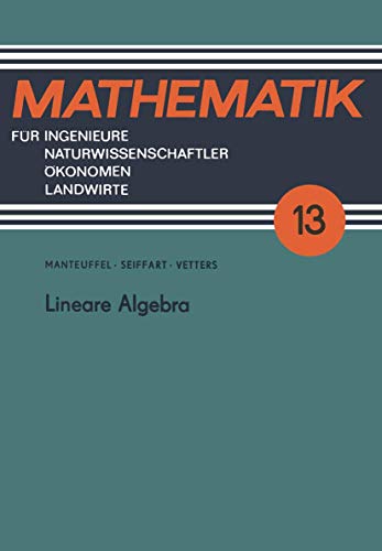 Lineare Algebra - Egon Seiffart