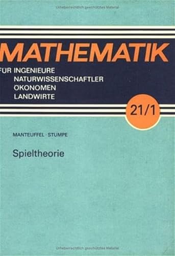 Beispielbild fr Spieltheorie zum Verkauf von Buchpark