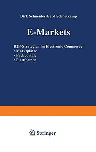 Stock image for E-Markets for sale by Kennys Bookshop and Art Galleries Ltd.