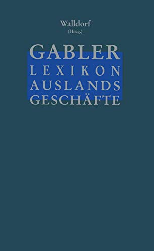 Beispielbild fr Gabler Lexikon Auslands Geschäfte zum Verkauf von Ria Christie Collections