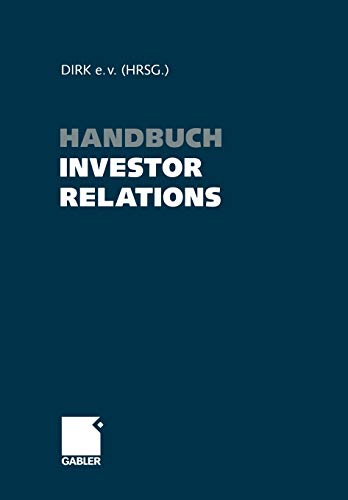 Stock image for Handbuch Investor Relations for sale by Ria Christie Collections