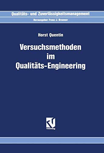 Stock image for Versuchsmethoden im Qualitats-Engineering for sale by Chiron Media