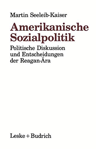 Stock image for Amerikanische Sozialpolitik for sale by Chiron Media