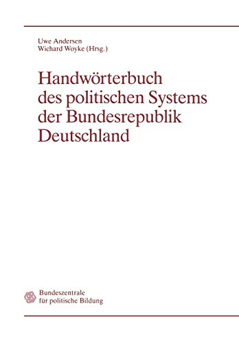 Beispielbild fr Handwrterbuch des politischen Systems der Bundesrepublik Deutschland zum Verkauf von Buchpark