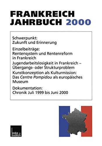 9783322949875: Frankreich-Jahrbuch 2000: Politik, Wirtschaft, Gesellschaft, Geschichte, Kultur (German Edition)