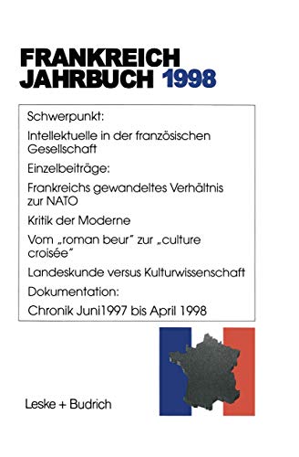 9783322951786: Frankreich-Jahrbuch 1998: Politik, Wirtschaft, Gesellschaft, Geschichte, Kultur (German Edition)