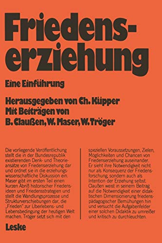 Stock image for Friedenserziehung : Eine Einfuhrung for sale by Chiron Media