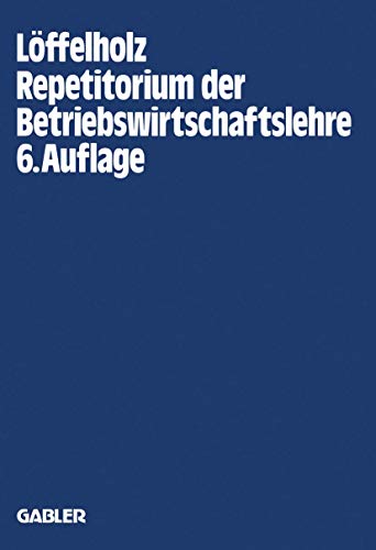 Stock image for Repetitorium Der Betriebswirtschaftslehre for sale by Ria Christie Collections