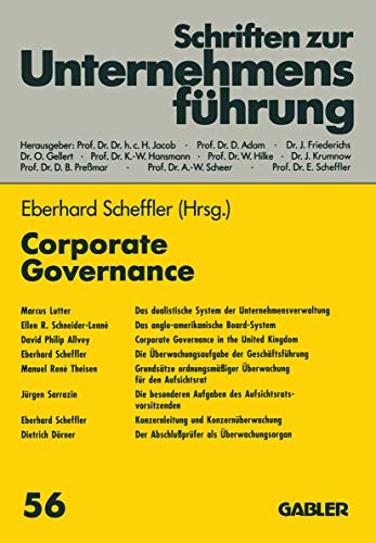 9783322991850: Corporate Governance (Schriften zur Unternehmensfhrung)