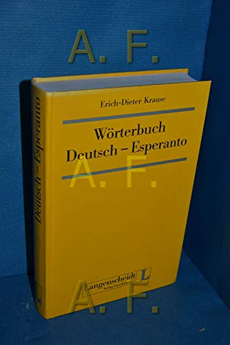 9783324002905: Wrterbuch Deutsch-Esperanto