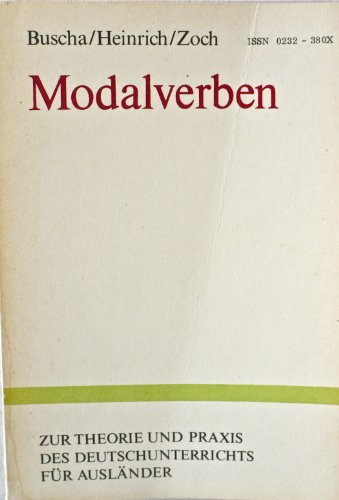 Imagen de archivo de MODALVERBEN a la venta por German Book Center N.A. Inc.
