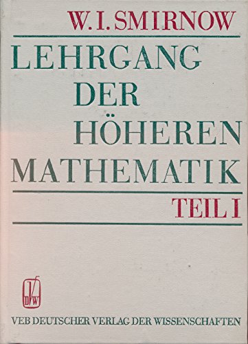 Stock image for Lehrgang der h heren Mathematik 1 for sale by medimops