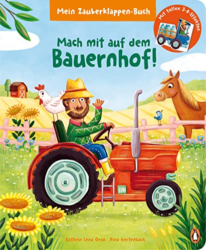 Beispielbild fr Mein Zauberklappen-Buch - Mach mit auf dem Bauernhof!: Pappbilderbuch mit 3-D-Klappen fr Kinder ab 30 Monaten zum Verkauf von medimops
