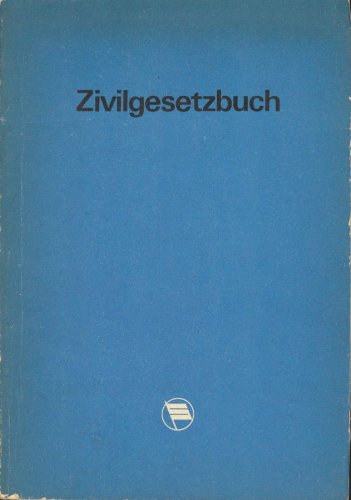 Beispielbild fr Zivilgesetzbuch der Deutschen Demokratischen Republik zum Verkauf von medimops