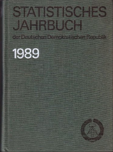 9783329004577: Statistisches Jahrbuch der Deutschen Demokratischen Republik 1989