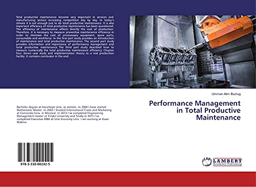 Beispielbild fr Performance Management in Total Productive Maintenance zum Verkauf von Revaluation Books