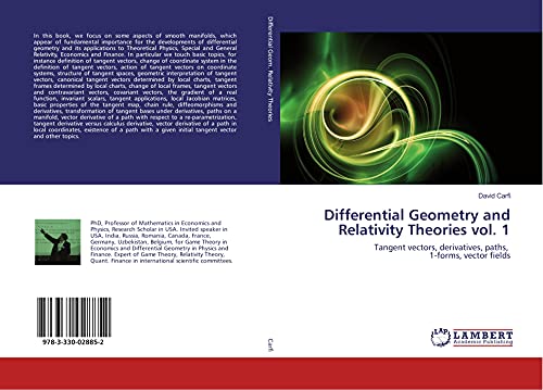 Beispielbild fr Differential Geometry and Relativity Theories vol. 1: Tangent vectors, derivatives, paths, 1-forms, vector fields zum Verkauf von Revaluation Books