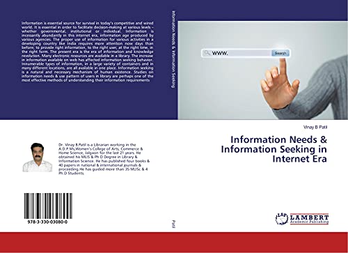 Beispielbild fr Information Needs and Information Seeking in Internet Era zum Verkauf von Reuseabook