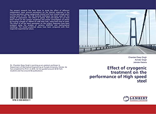 Stock image for Effect of cryogenic treatment on the performance of High speed steel for sale by HPB-Red