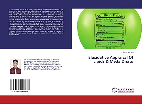 Stock image for Elusidative Appraisal Of Lipids & Meda Dhatu for sale by Revaluation Books