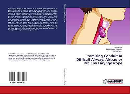 Immagine dell'editore per Promising Conduit In Difficult Airway; Airtraq or Mc Coy Laryngoscope venduto da Books Puddle