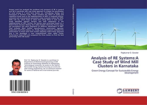 9783330065505: Analysis of RE Systems:A Case Study of Wind Mill Clusters in Karnataka: Green Energy Concept for Sustainable Energy Development