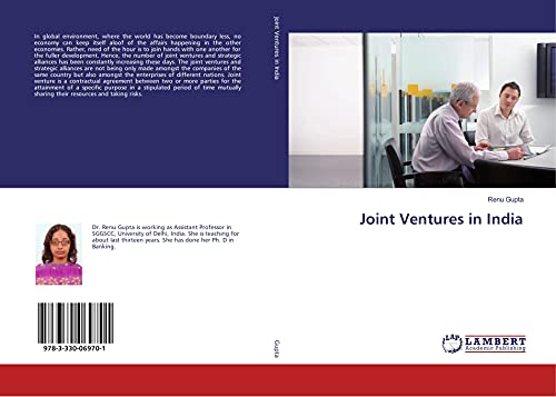 9783330069701: Joint Ventures in India