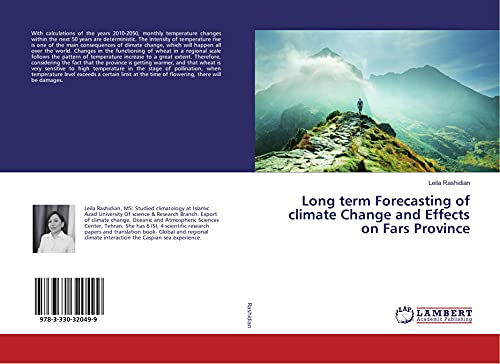 9783330320499: Long Term Forecasting of Climate Change and Effects on Fars Province