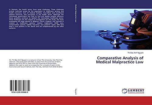 Imagen de archivo de Comparative Analysis of Medical Malpractice Law a la venta por Revaluation Books