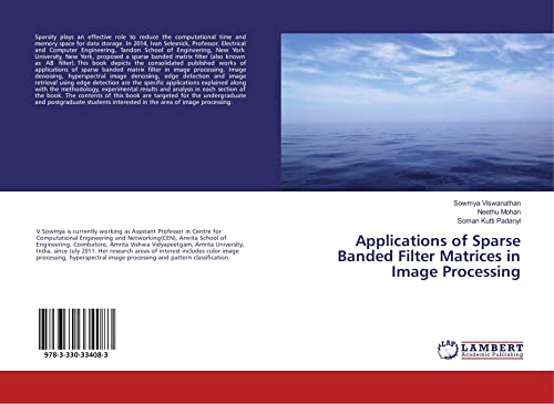 9783330334083: Applications of Sparse Banded Filter Matrices in Image Processing