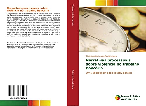 9783330745964: Narrativas processuais sobre violncia no trabalho bancrio: Uma abordagem socioconstrucionista