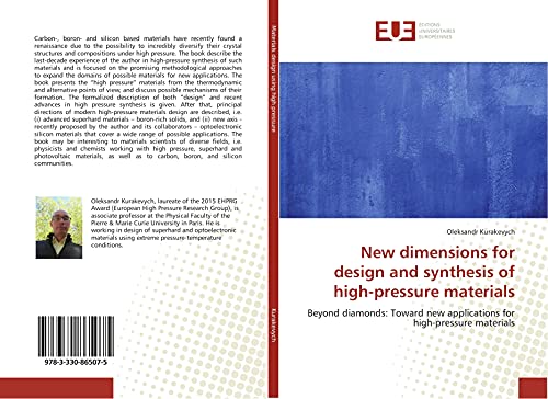 Stock image for New dimensions for design and synthesis of high-pressure materials: Beyond diamonds: Toward new applications for high-pressure materials for sale by Lucky's Textbooks