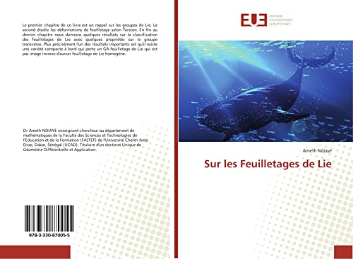 9783330870055: Sur les Feuilletages de Lie (French Edition)