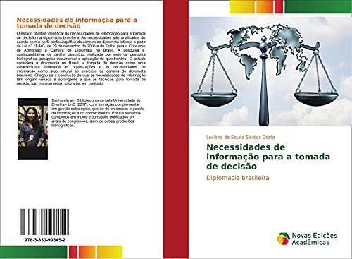 9783330998452: Necessidades de informao para a tomada de deciso: Diplomacia brasileira