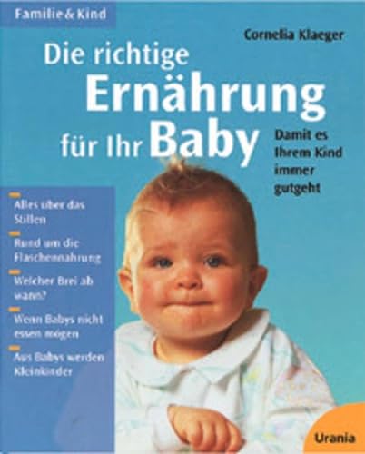 Stock image for Die richtige Ernhrung fr Ihr Baby for sale by Leserstrahl  (Preise inkl. MwSt.)