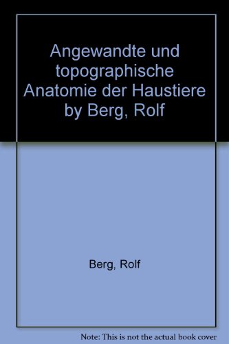 Stock image for Angewandte und topographische Anatomie der Haustiere for sale by medimops