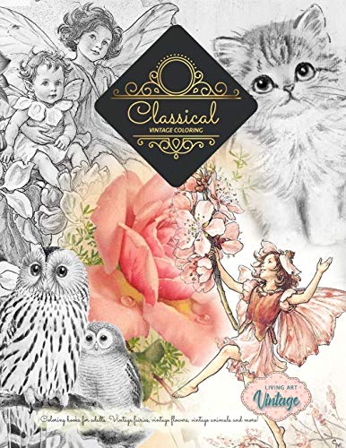 Stock image for Title: GREYSCALE Vintage coloring books . Fairies, flowers, animals, plants and more for sale by GF Books, Inc.