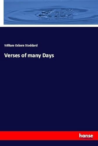 9783337509606: Verses of many Days