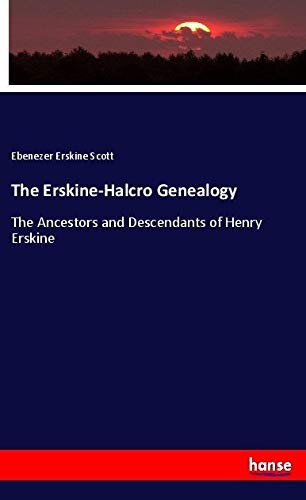 9783337709334: The Erskine-Halcro Genealogy