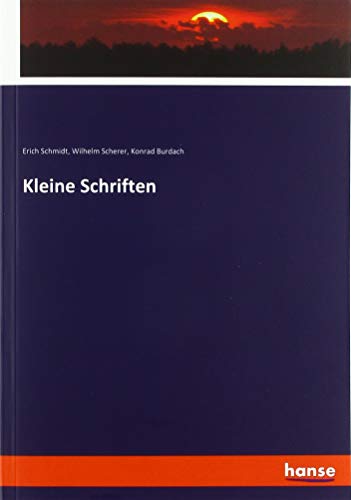 Imagen de archivo de Kleine Schriften a la venta por Revaluation Books