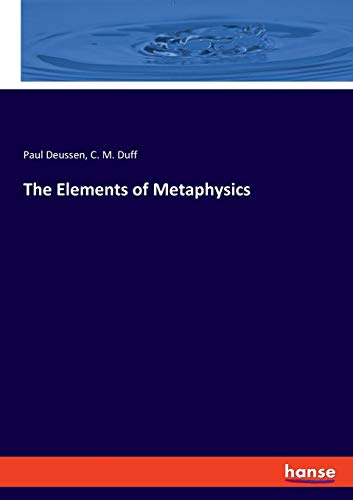9783337765170: The Elements of Metaphysics