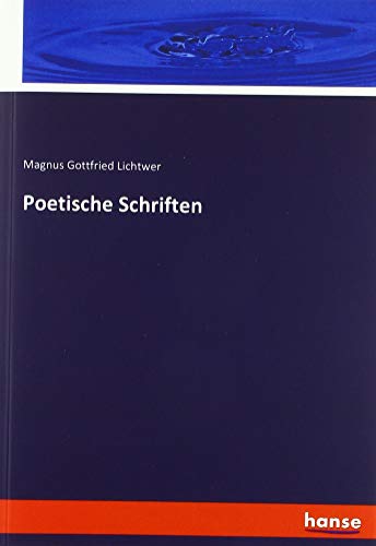 Stock image for Poetische Schriften for sale by WorldofBooks