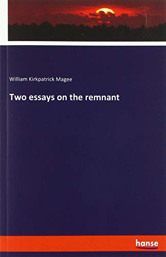 Beispielbild fr Two essays on the remnant zum Verkauf von Buchpark